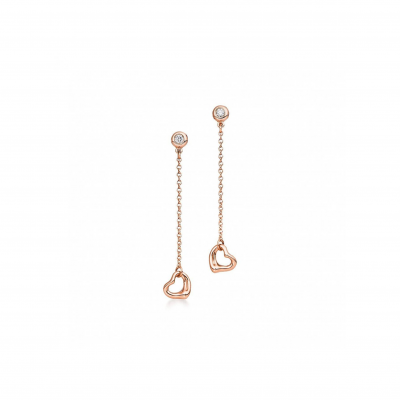 TIFFANY ELSA PERETTI® DIAMONDS BY THE YARD® OPEN HEART EARRINGS 60149891